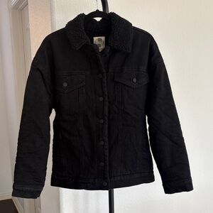 Hoodlamb by Hemp Tailor Sherpa Lined Denim Jacket NWT Size S